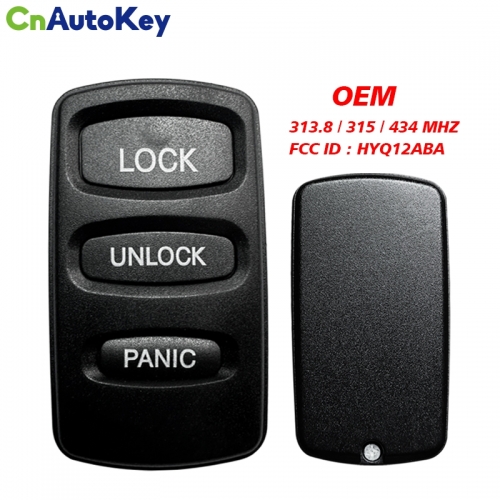 CN011040  3 Button Keyless Entry Remote For 2000-2001 Mitsubishi Eclipse PN: MR587859  HYQ12ABA