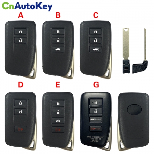 CS052056 Remote 2/3/4 Buttons Key Case For LEXUS ES350 IS/ES/GS/NX/RX/GX GS300 GS350 IS250 ES250 NX200 Smart Car Key Shell