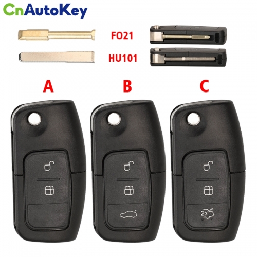 CS018058 2/3 Button Modified Flip Folding Remote Control Car Key Shell for Ford Focus 2 3 Mondeo Fiesta Galaxy C-MAX Key Fob Case