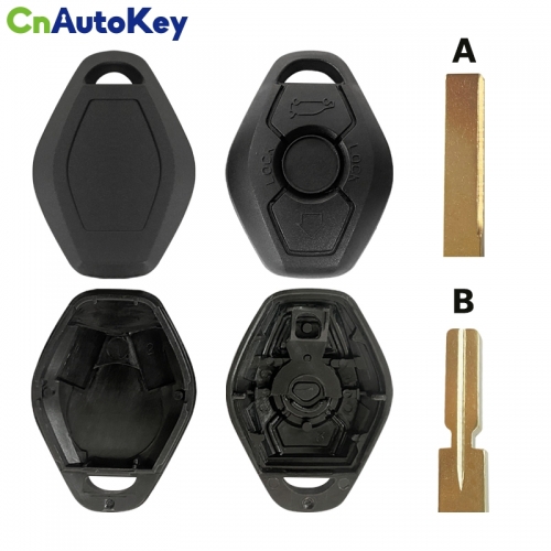 CS006055 3 Button Fob Car Key Shell Remote Key Replacement Case For BMW 3 5 7 SERIES Z3 Z4 X3 X5 M5 325i E38 E39 E46