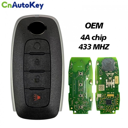 CN027113 original car key for Nissan smart remote control key 433.92MHZ 4A chip FCC ID: KR5TXPZ3  IC:7812D-TXPZ3