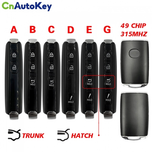 CN026060  2020-2021 Mazda CX-5 Smart Key / PN: TAYA-67-5DYB / WAZSKE13D03 315MHZ  49CHIP