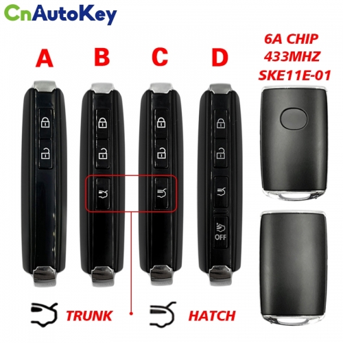 CN026062  For Mazda CX-30 2019+ 2020 Smart Key Remote  434MHZ 6ACHIP  SKE11E-01 P/N: DFY7-67-5DYA