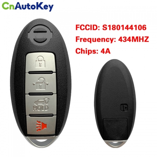 CN027089 S180144106 433MHz 4A-PCF7953M Keyless Smart Remote Car Key Fob For Nissan Rogue X-Trail 2014 2015 2016 KR5S180144106