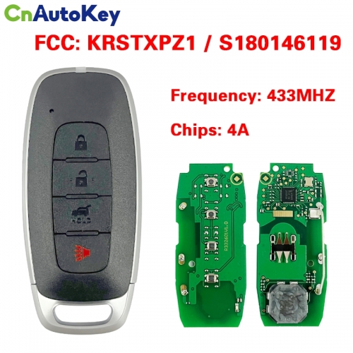 CN027115  2022 - 2024 Nissan Sentra Versa Smart Prox Key - 4B Trunk - KR5TXPZ1 S180146119  433MHZ 4A chip