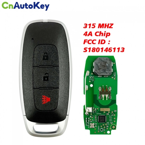 CN027104 Original 2023 N-issan Smart Key Remote 2+1 Buttons 315MHz Fcc ID TXPZ2 S180146113 HITAG AES CHIP