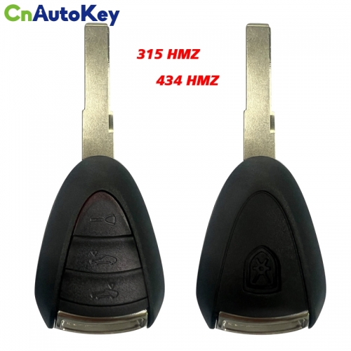 CN005026 Aftermarket Porsche 3 Button Remote with 315/433MHZ ID46 PCF7936 Transponder Chip 99763710103