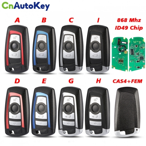 CN006113 Car Remote Key For BMW F 3 5 7 Series X5 X6 F20 F22 F30 CAS4 CAS4+ FEM BDC 868Mhz ID49 PCF7945 Promixity Key