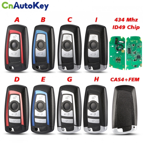 CN006112 Car Remote Key For BMW F 3 5 7 Series X5 X6 F20 F22 F30 CAS4 CAS4+ FEM BDC 434Mhz ID49 PCF7945 Promixity Key
