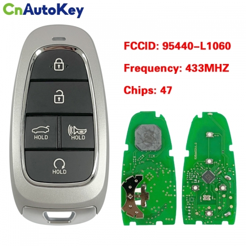 CN020158 2019-2020 Hyundai Sonata 5 Button Smart Key Fcc TQ8-F08-4F27 PN 95440-L1060