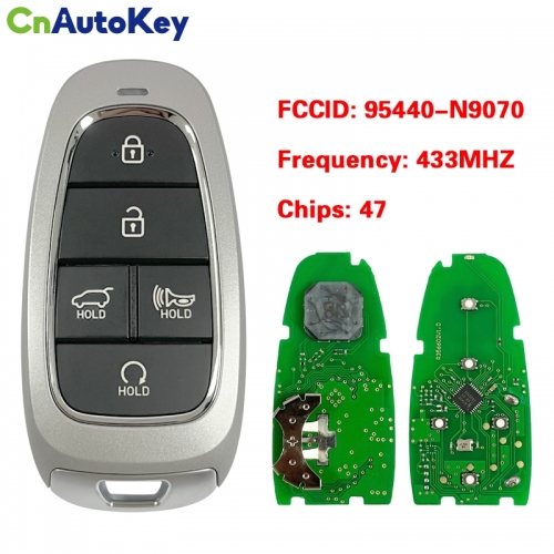 CN020212  2021-2022 Hyundai Tucson / 5-Button Smart Key / PN: 95440-N9070 / TQ8-FOB-4F27