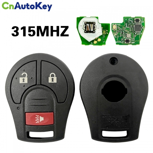 CN027018 Original 2+1 button  315 MHZ without chip For Nissan Replacement Remote Car Key Fob