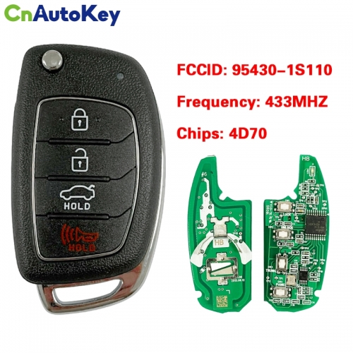 CN020051 Genuine Hyundai Remote Key 95430-1S110 433MHZ 4D70