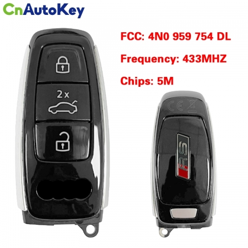 CN008013 MLB Original OEM Smart Remote Key Control Car Fob 3 Button For Audi A8 2017+ 433MHz Keyless Go FCCID 4N0 959 754 DL