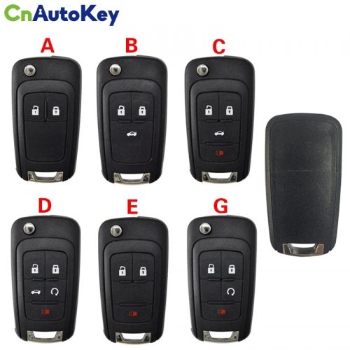 CS014007 Flip Folding Remote car Key Shell For Chevrolet Cruze Epica Lova Camaro Impala 2 3 4 5 Button HU100 Blade