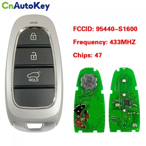 CN020276  3 Buttons 433MHZ 47 Chip for Hyundai Staria 2022 Smart Remote Key FCC ID: 95440-S1600