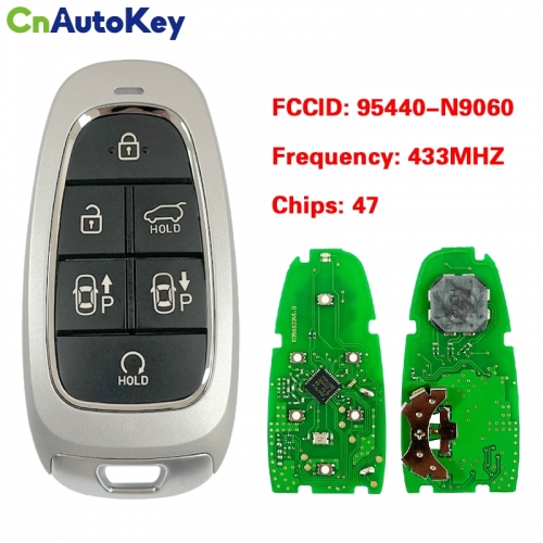 CN020263  6 Buttons 433 MHZ 47 Chip For Hyundai Tucson 2022 Smart Remote Key FCC ID: 95440-N9060