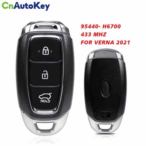 CN020308 3 Buttons 433Mhz Smart Remote Car Key Fob For VERNA 2021 Keyless Entry  95440- H6700