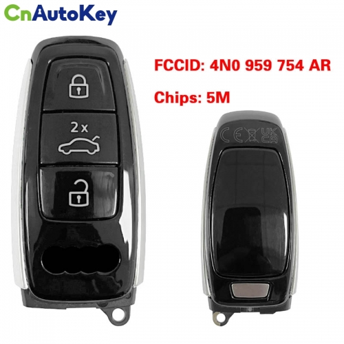 CN008137  MLB Original 3 Button 315MHZ  5M Chip for Audi A8 2017-2021 Smart Key Remote Control FCC ID 4N0 959 754 AR Keyless Go