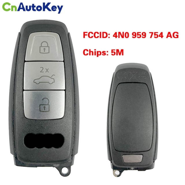 CN008136  MLB Original 3 Button  5M Chip for Audi A8 2017-2021 Smart Key Remote Control FCC ID 4N0 959 754 AG Keyless Go