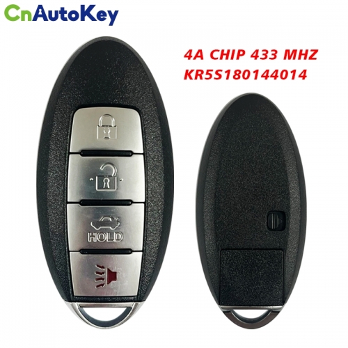 CN027032 4 Buttons 4A Chip 433MHz Nissan Altima , Maxima 285E3-9HS4A , S180144324 KR5S180144014