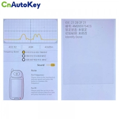 CN008141  MLB Suitable for Audi original remote control key 3buttons 433Mhz 5M chip FCC: 4M0 959 754 CS Keyless GO