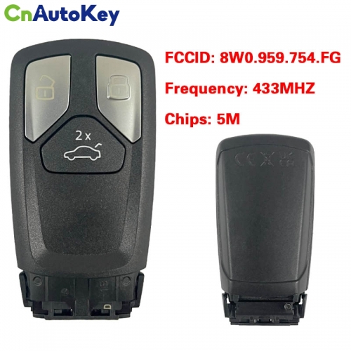 CN008146  MLB Suitable for Audi original remote control key 3buttons 433Mhz 5M chip FCC: 8W0 959 754 FG Keyless GO