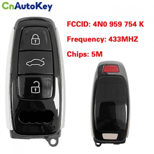 CN008156 MLB Original 3+1 Button 5M Chip For Audi A7 A8 Q8 2018-2021 Smart Key Remote Control FCC ID 4N0 959 754 K Keyless Go