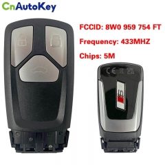 CN008166  MLB Original 3 Buttons for Audi A4 A5 Q5 Q7 S4 S5 remote control key 433Mhz 5M chip FCC: 8W0 959 754 FT Keyless GO