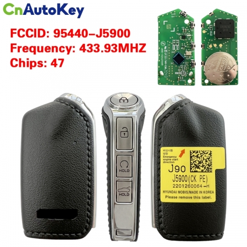 CN051195  KIA Stinger 2021 Smart Remote Key 4 Buttons Auto Start 433MHz 95440-J5900
