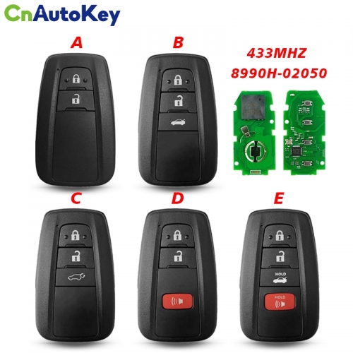 CN007269  For Toyota Corolla 2019+ Smart Key, 2/3/4Buttons, B2U2K2R HITAG AES NCF29A1M, 433MHz 8990H-02050
