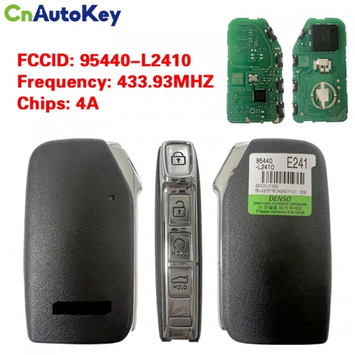 CN051220  KIA K5 2021 Genuine Smart Remote Key 4 Buttons 433MHz Auto Start 95440-L2410