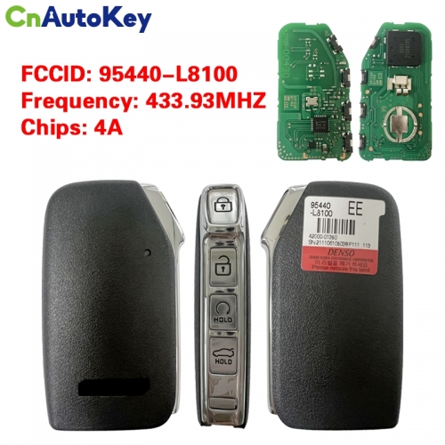 CN051218  Kia K8 2022 Smart Remote 4 Button Auto Start 433MHz 95440-L8100