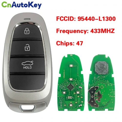 CN020310  Hyundai Sonata 2022 Genuine Smart remote Key 3 Buttons 433MHz 95440-L1300