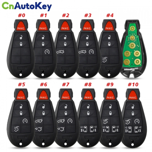 CN015100 Aftermarket 2011-2019 Chrysler Dodge Caravan  7-Button Keyless Go Fobik  PN 5026591AK  IYZ-C01C