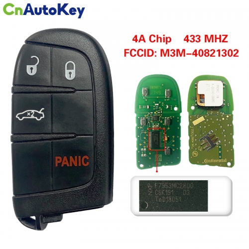 CN087046  Original Dodge 11-17 Charger Dart Challenger 4A 433Mhz 4-Button Smart Key