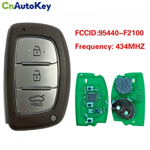 CN020149 Hyundai Elantra 2017-2018 Aftermarket Smart Key Remote 3 Buttons 433MHz DST128 Transponder 95440-F2100