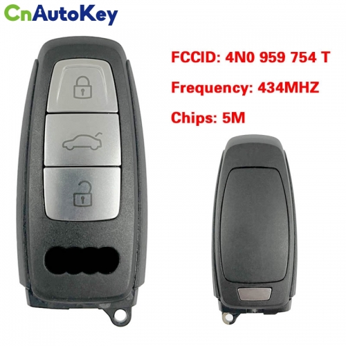 CN008178 MLB Original 3 Button 434MHZ 5M Chip for Audi A8 2017-2021 Smart Key Remote Control FCC ID 4N0 959 754 T Keyless Go