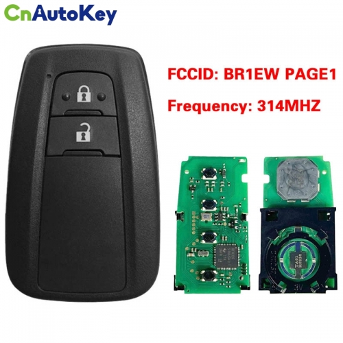 CN007225 Aftermarket Toyota Prius 2016-2018 Smart Key Remote 2 Buttons 314MHz 23451-0351 FCC ID: BR1EW PAGE1