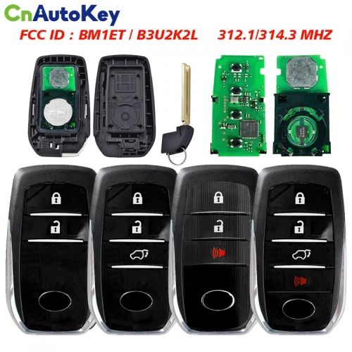 CN007307   Smart Key B3U2K2L 0010 Board Fit For New Toyota HILUX FORTUNER 312.1/314.3MHZ Can instead 0182 BM1ET  FCC: BM1ET /B3U2K2L
