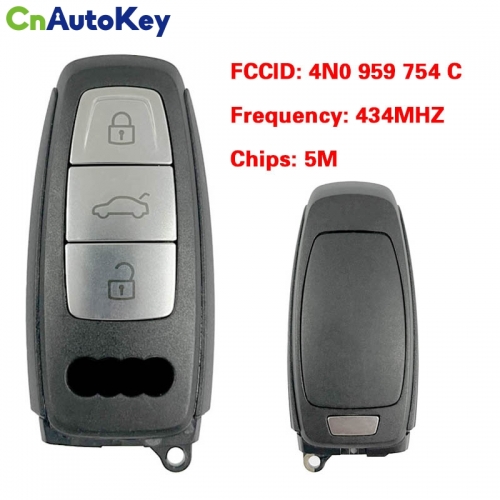 CN008159  MLB Original 3+1 Button Audi  5M Chip for Audi A8 2017-2021 Smart Key Remote Control FCC ID 4N0 959 754 C Keyless Go