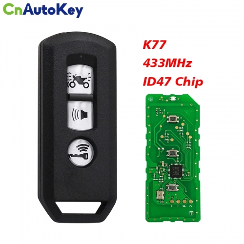 MK0031 for Original K77 433MHz ID47 Honda X-ADV SH300/150/125 Forza PCX150 Hybrid MotorcycleChip with Logo