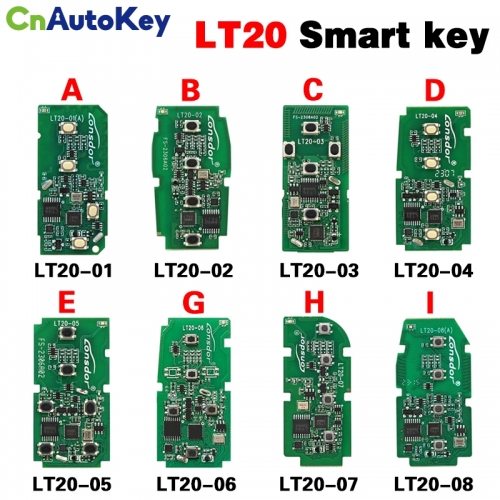 KH050  LT20-01/02/03/04/05/07/08 Smart Key PCB 8A+4D Adjustable Frequency For Toyota For Lexus Support K518  K518ISE  KH100+