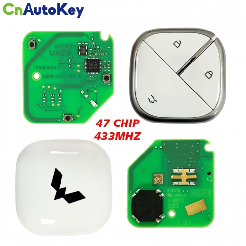 CN039003 Genuine Car Keyless Smart Remote Key 433Mhz 47Chip For WULING BINGO EV Wuling Bingo Kiwi Ev Hatchback Intelligent Remote Key