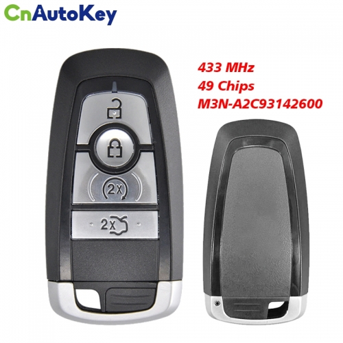 CN018114 OEM for Ford Mustang 2018 Keyless Smart Remote Key Fob 164-R8172 5930660 FCC ID: M3N-A2C93142600 433.92MHz