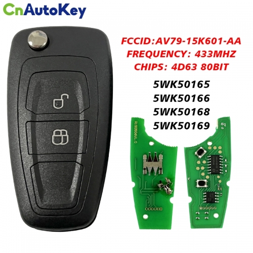 CN018074 Flip Key for Ford Ranger 433 MHz 4D63 80 Bit  AV79-15K601-AA