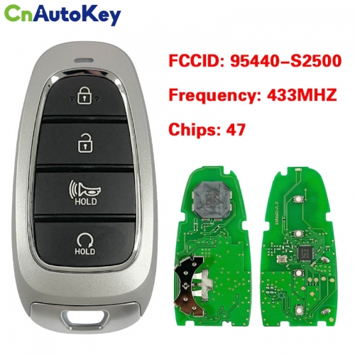 CN020240  Hyundai Santa fe 2022+ Smart Key, 4Buttons 95440-S2500 433MHz, TQ8-FOB-4F26