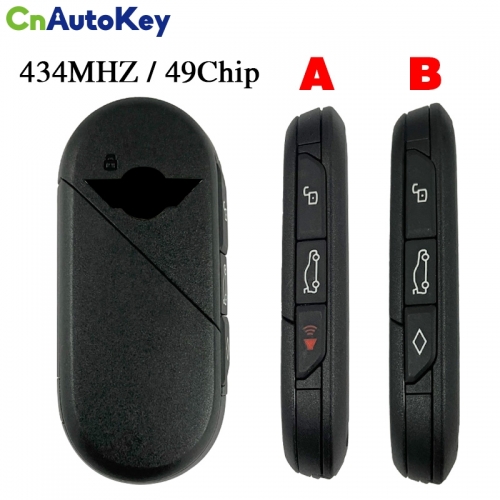 CN006132 2024 Bmw Mini Cooper Smart Key Fob Remote IYZBK1 2701A-BK1 BK1 434MHZ 49Chips