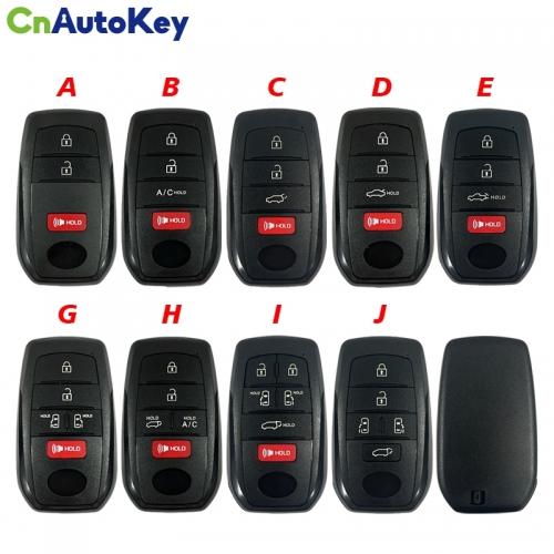 CS007152 3/4/5/6 Button Smart car keyFor Toyota Replacement Upgraded Remote Car Key shell