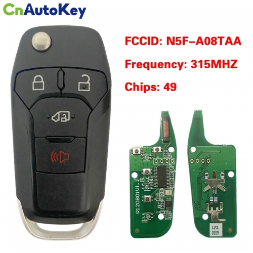 CN018105 for Ford Transit 2019 2020 Transit Connect 2020 2021 Remote Key Fob N5F-A08TAA 164-R8236 315MHz 5938098